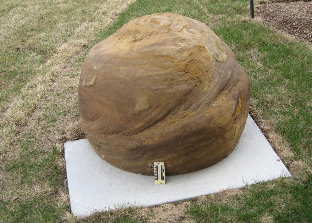 boulder 23 is concretion in sandstone and is located on the northeast side of Slawson Hall